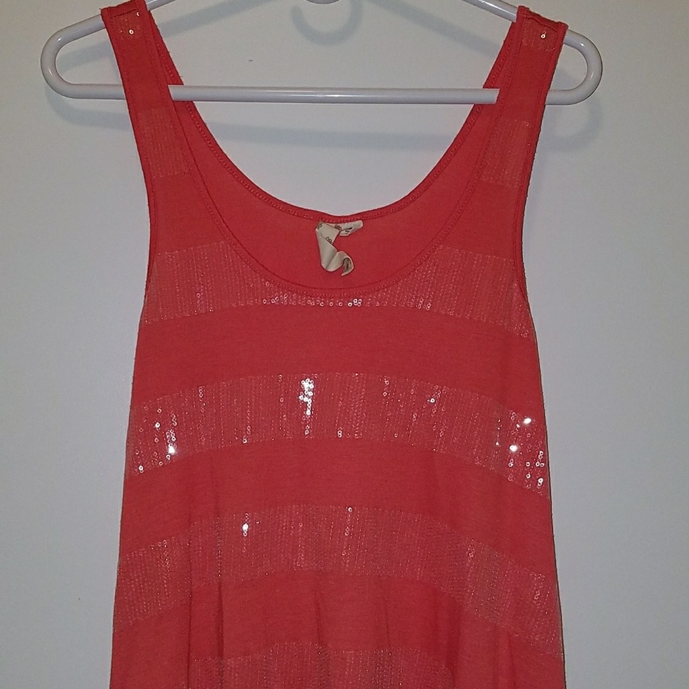 Sequin flowy tank